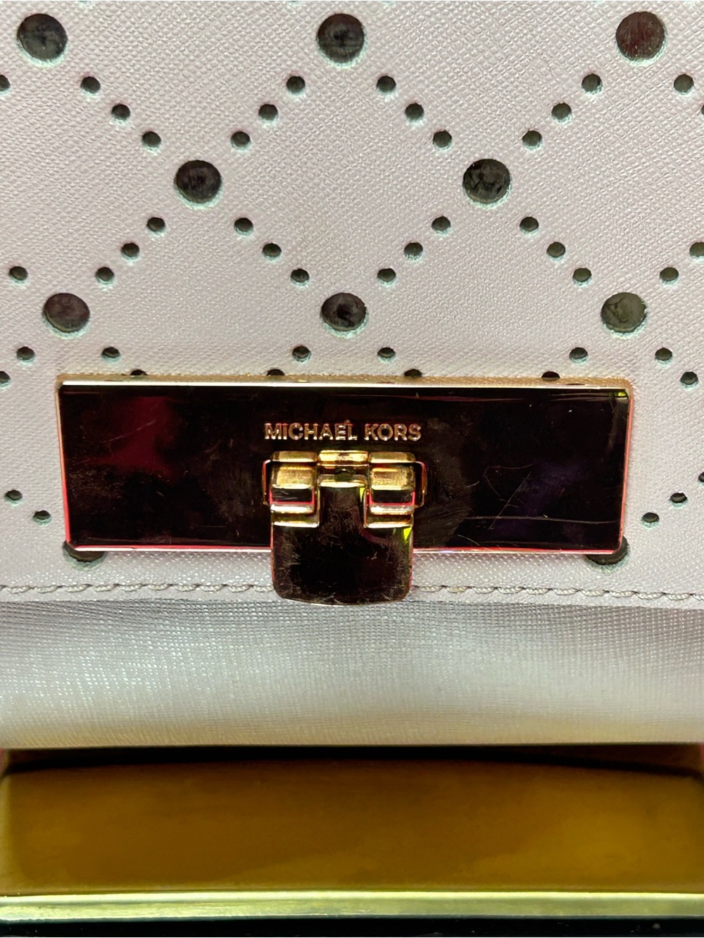 Michael Michael Kors Violet Callie BLSM/Ballet Satchel Approx. 12 x 8 x 2 - Picture 4 of 17
